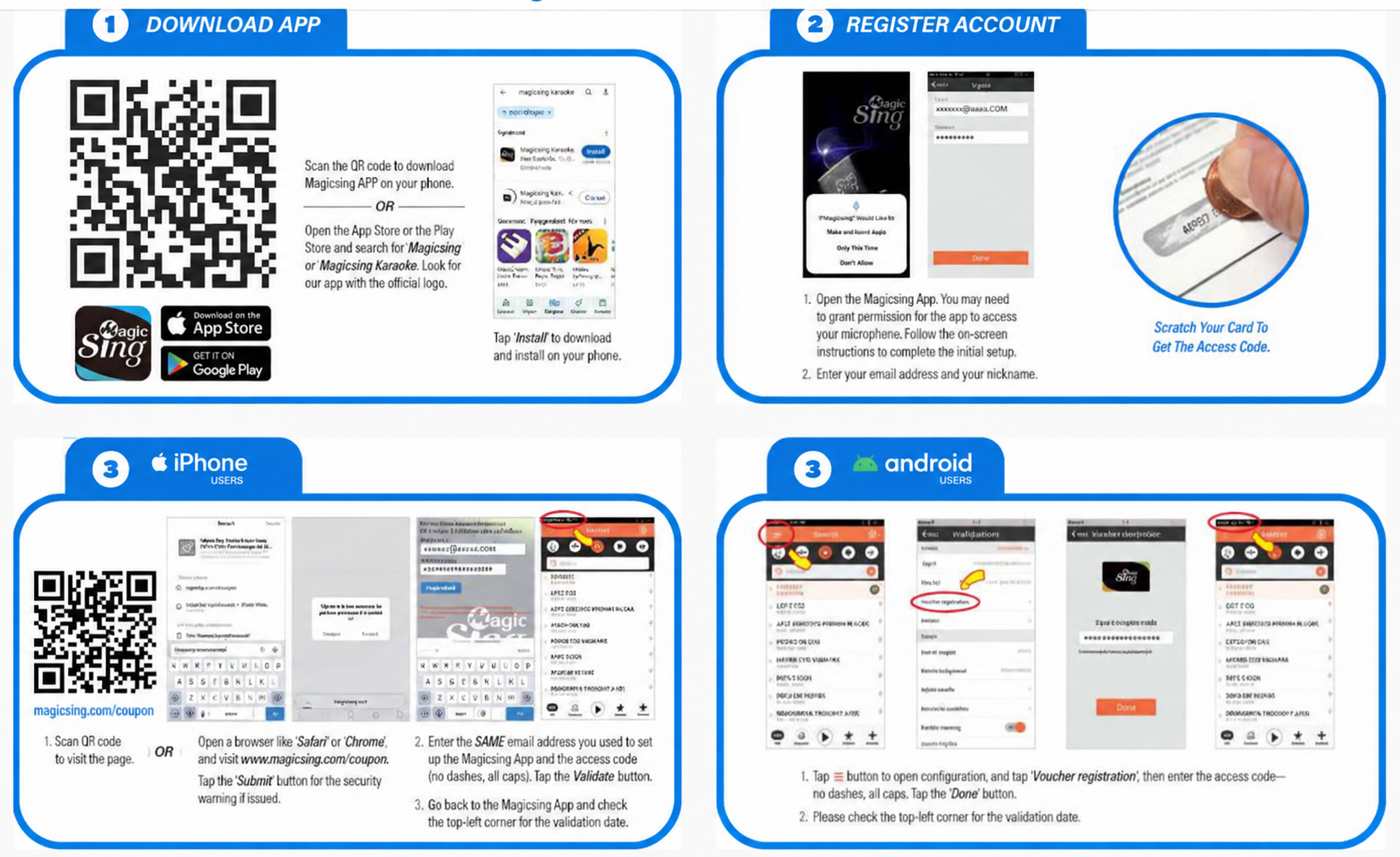 How to redeem MagicSing subscription